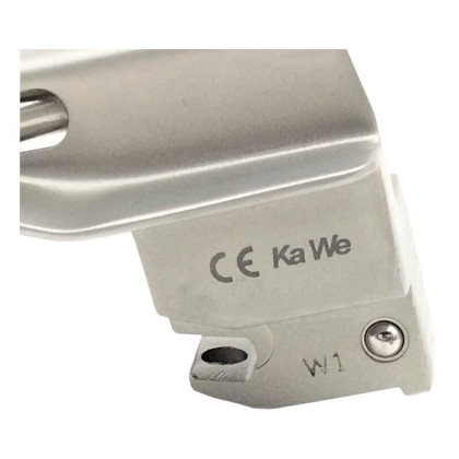 Клинок ларингоскопа Macintosh №0 F. O. со сменным световодом KaWe Фото товара Клинок ларингоскопа Macintosh №0 F. O. со сменным световодом KaWe