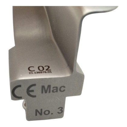 Фото товара Клинок ларингоскопа Macintosh №3 C изогнутый (длина/высота, 130х23 мм) KaWe