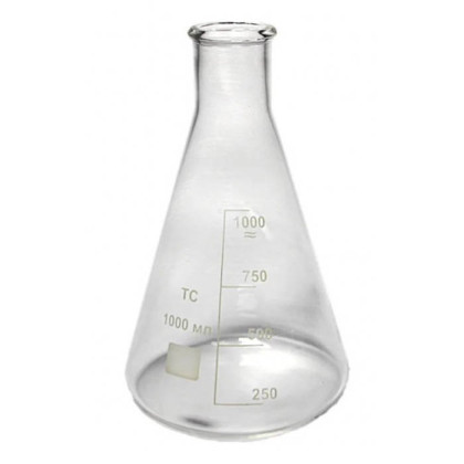 Колба коническая с цилиндрической горловиной 1000 мл КН-2-1000-50 Фото товара Колба коническая с цилиндрической горловиной 1000 мл КН-2-1000-50