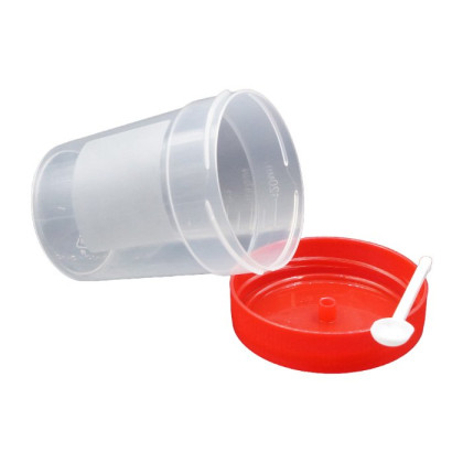 Контейнер для биопроб 120 мл. полимерный со шпателем стерильный Фото товара Контейнер для биопроб 120 мл. полимерный со шпателем стерильный