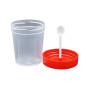Контейнер для биопроб 60 мл. полимерный со шпателем стерильный Фото товара Контейнер для биопроб 60 мл. полимерный со шпателем стерильный