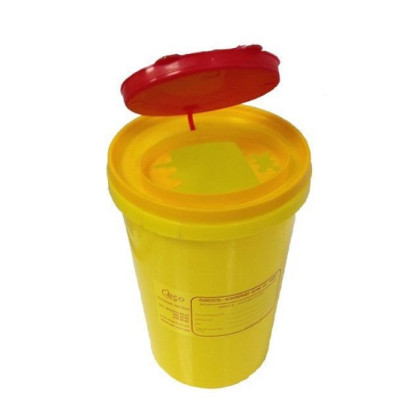 Контейнер для острого инструментария ЕПМ-01- «ЭКО» 1,5л Фото товара Контейнер для острого инструментария ЕПМ-01- «ЭКО» 1,5л