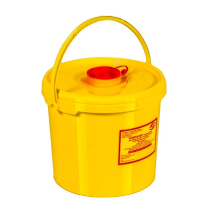 Контейнер одноразовый для сбора острого инструментария класса Б МК-01, уп. 1/40шт Фото товара Контейнер одноразовый для сбора острого инструментария класса Б МК-01, уп. 1/40шт