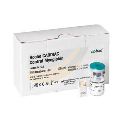 Контрольный материал для проверки качества тест-полосок CARDIAC Control Myoglobin Roche Фото товара Контрольный материал для проверки качества тест-полосок CARDIAC Control Myoglobin Roche