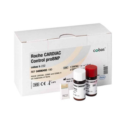 Контрольный материал для проверки качества тест-полосок CARDIAC Control pro BNP Roche Фото товара Контрольный материал для проверки качества тест-полосок CARDIAC Control pro BNP Roche