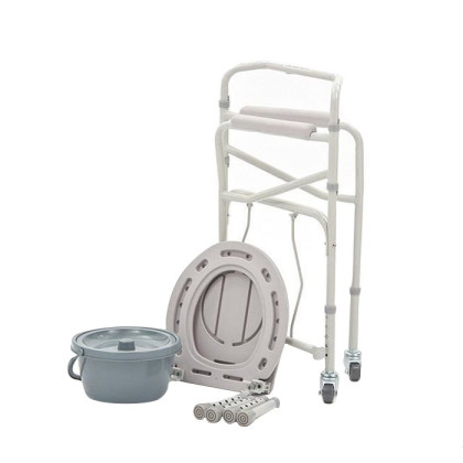 Кресло туалет для инвалидов FS693 с санитарным оснащением Фото товара Кресло туалет для инвалидов FS693 с санитарным оснащением