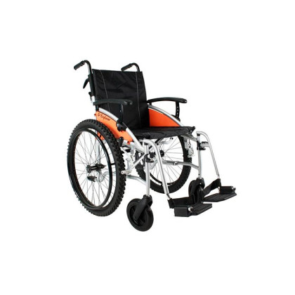 Кресло-коляска Excel G-Lite Pro 24 с широкими приводными колёсами Excel mobility Фото товара Кресло-коляска Excel G-Lite Pro 24 с широкими приводными колёсами Excel mobility