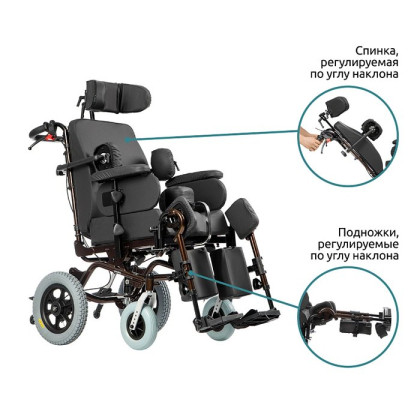 Кресло-коляска инвалидная механическая Ortonica Luxe 200 Фото товара Кресло-коляска инвалидная механическая Ortonica Luxe 200
