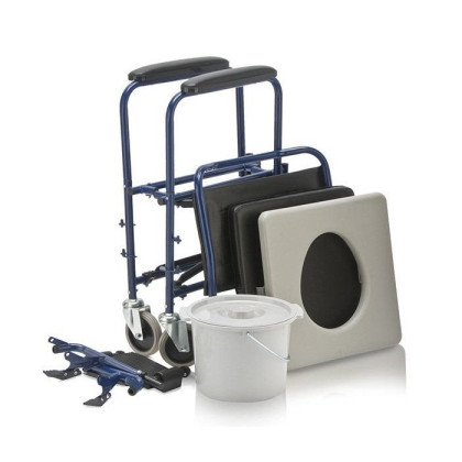 Кресло-туалет для инвалидов на колесиках H 009B Фото товара Кресло-туалет для инвалидов на колесиках H 009B