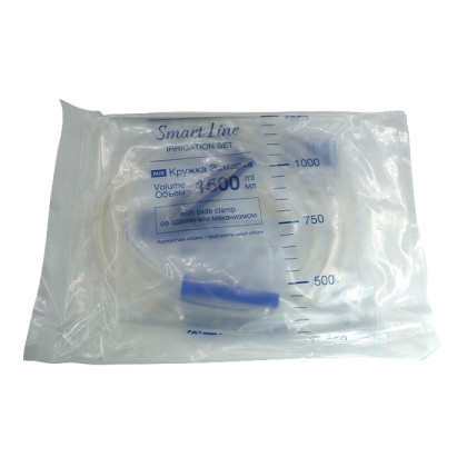 Кружка Эсмарха MEDEREN объемом 1500 мл Smart Line со сдвижным механизмом Фото товара Кружка Эсмарха MEDEREN объемом 1500 мл Smart Line со сдвижным механизмом