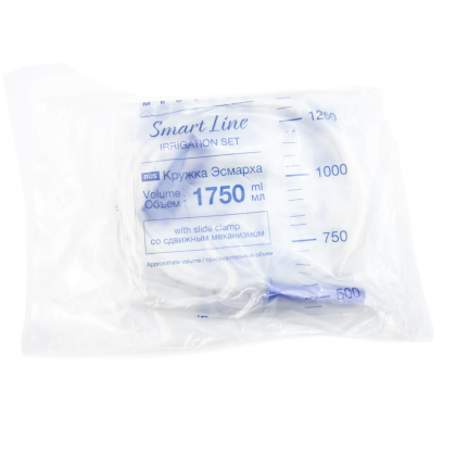 Кружка Эсмарха MEDEREN объемом 1750 мл Smart Line со сдвижным механизмом Фото товара Кружка Эсмарха MEDEREN объемом 1750 мл Smart Line со сдвижным механизмом