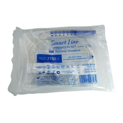 Кружка Эсмарха MEDEREN объемом 1750 мл Smart Line со сдвижным механизмом Фото товара Кружка Эсмарха MEDEREN объемом 1750 мл Smart Line со сдвижным механизмом