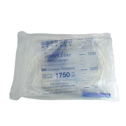 Кружка Эсмарха MEDEREN объемом 1750 мл Smart Line со сдвижным механизмом Фото товара Кружка Эсмарха MEDEREN объемом 1750 мл Smart Line со сдвижным механизмом