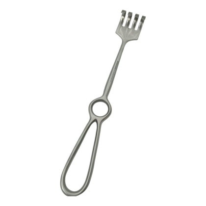 Крючок хирургический тупой четырехзубый N 3 Фото товара Крючок хирургический тупой четырехзубый N 3