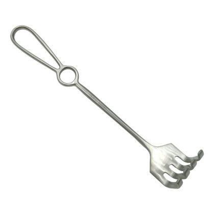 Крючок хирургический тупой четырехзубый N 4 Фото товара Крючок хирургический тупой четырехзубый N 4