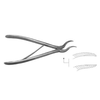 Кусачки костные для операций на позвоночнике с двойным изгибом Фото товара Кусачки костные для операций на позвоночнике с двойным изгибом
