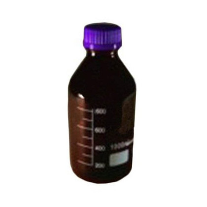 Лабораторная банка для реактивов из темного стекла с делениями и навинчивающейся пластмассовой крышкой 250 мл, уп/80 шт Фото товара Лабораторная банка для реактивов из темного стекла с делениями и навинчивающейся пластмассовой крышкой 250 мл, уп/80 шт