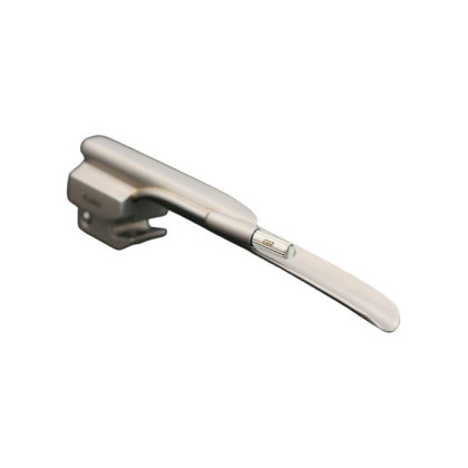 Фото товара Ларингоскоп с набором клинков Miller (№ 1, 2, 3, 4) на батарейках, лампочка вакумная, прямой клинок