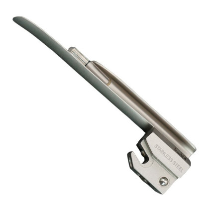 Фото товара Ларингоскоп с набором клинков Miller (№ 1, 2, 3, 4) на батарейках, лампочка вакумная, прямой клинок