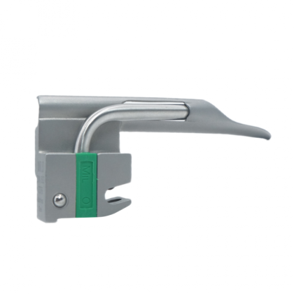 Фото товара Ларингоскоп с набором клинков Miller фиброоптический (№ 00, 0, 1, 2) на батарейках, LED лампа , прямой клинок