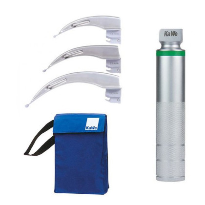 Фото товара Ларингоскоп с набором клинков для взрослых (на батарейках, лампочка ксенон)