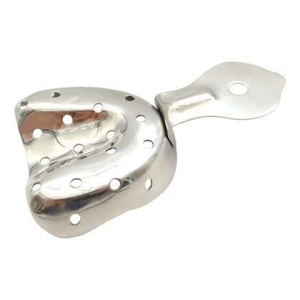 Ложка оттискная стоматологическая металлическая, для верхней челюсти №1, Surgicon Фото товара Ложка оттискная стоматологическая металлическая, для верхней челюсти №1, Surgicon