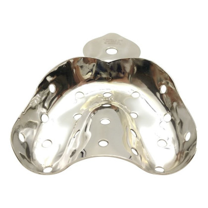 Ложка оттискная стоматологическая металлическая, для верхней челюсти №1, Surgicon Фото товара Ложка оттискная стоматологическая металлическая, для верхней челюсти №1, Surgicon