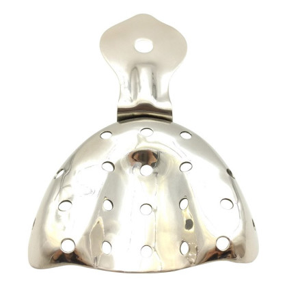 Ложка оттискная стоматологическая металлическая, для верхней челюсти №1, Surgicon Фото товара Ложка оттискная стоматологическая металлическая, для верхней челюсти №1, Surgicon