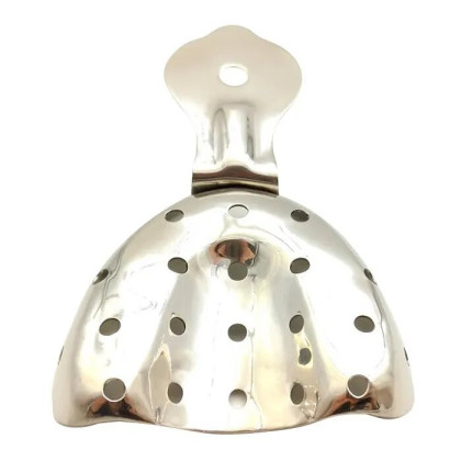 Ложка оттискная стоматологическая, металлическая, для верхней челюсти №2, Surgicon Фото товара Ложка оттискная стоматологическая, металлическая, для верхней челюсти №2, Surgicon