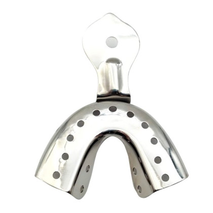 Ложка оттискная стоматологическая, металлическая, для нижней челюсти  №1, Surgicon Фото товара Ложка оттискная стоматологическая, металлическая, для нижней челюсти  №1, Surgicon