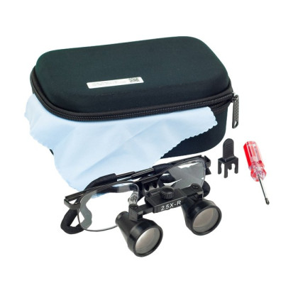 Фото товара Лупа бинокулярная, оправа металл, фикс. фокус 2.5х, iZoom Flip-up Loupes Metal