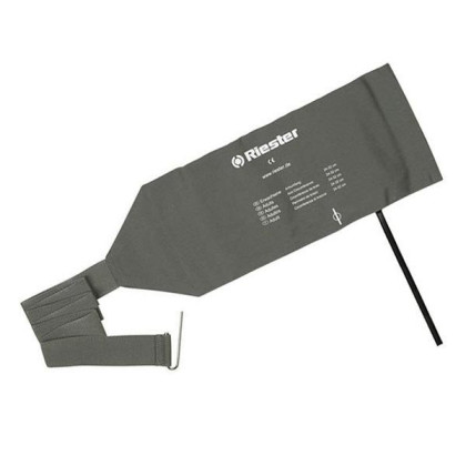 Манжета бандажная для обхвата руки 24х32 см, размер 40х15 см, 2 шланга, серая Riester Фото товара Манжета бандажная для обхвата руки 24х32 см, размер 40х15 см, 2 шланга, серая Riester