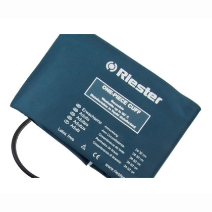 Фото товара Манжета детская дезинфицируемая на липучке синяя(младенческая, для обхвата руки 8-13 см (размер 23-7,5 см), 1 шланг ) Riester