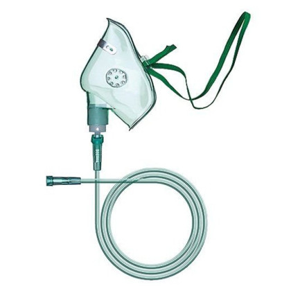 Фото товара Маска лицевая кислородная р-р L (3) с трубкой 2м ALBA