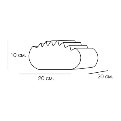 МедТекс.рф Ортопедический подголовник 12, синий Фото товара МедТекс.рф Ортопедический подголовник 12, синий
