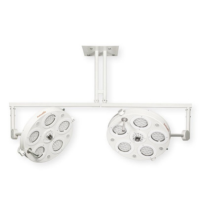 Медицинский двухкупольный хирургический светильник 6М 6М Фото товара Медицинский двухкупольный хирургический светильник 6М 6М