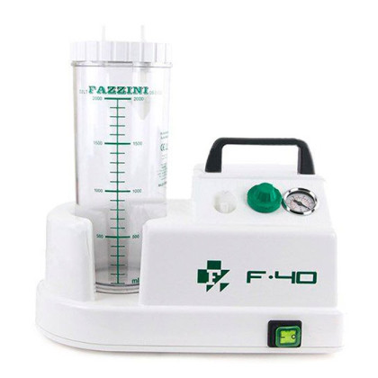 Медицинский портативный отсасыватель FAZZINI F–40 Фото товара Медицинский портативный отсасыватель FAZZINI F–40