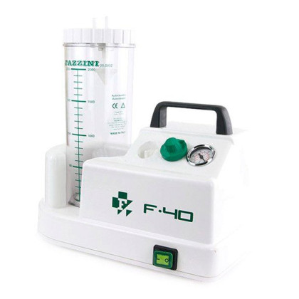 Медицинский портативный отсасыватель FAZZINI F–40 Фото товара Медицинский портативный отсасыватель FAZZINI F–40