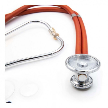 Медицинский стетоскоп Раппопорта 04-АМ602 RD, красный, AMRUS Фото товара Медицинский стетоскоп Раппопорта 04-АМ602 RD, красный, AMRUS