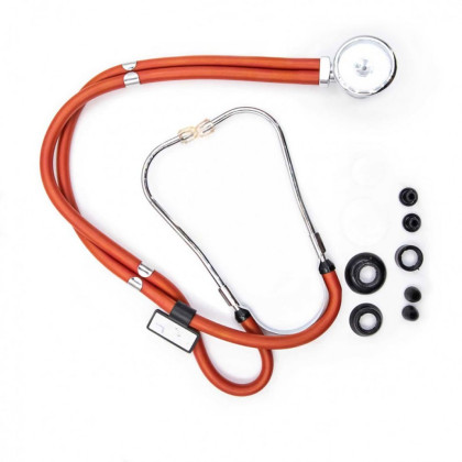 Медицинский стетоскоп Раппопорта 04-АМ602 RD, красный, AMRUS Фото товара Медицинский стетоскоп Раппопорта 04-АМ602 RD, красный, AMRUS