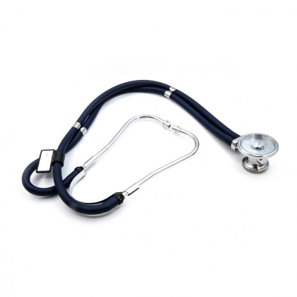 Медицинский стетоскоп Раппопорта 04-АМ602 ВU, синий, AMRUS Фото товара Медицинский стетоскоп Раппопорта 04-АМ602 ВU, синий, AMRUS