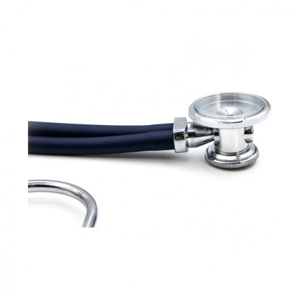 Медицинский стетоскоп Раппопорта 04-АМ602 ВU, синий, AMRUS Фото товара Медицинский стетоскоп Раппопорта 04-АМ602 ВU, синий, AMRUS