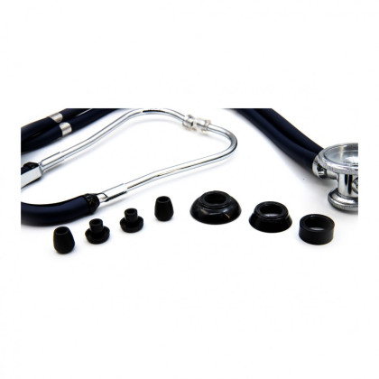 Медицинский стетоскоп Раппопорта 04-АМ602 ВU, синий, AMRUS Фото товара Медицинский стетоскоп Раппопорта 04-АМ602 ВU, синий, AMRUS
