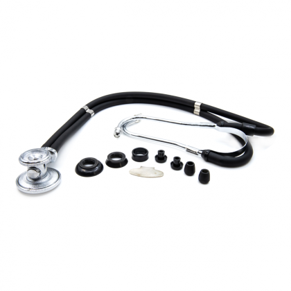 Фото товара Медицинский стетоскоп Раппопорта 04-АМ602 ВК, черный, AMRUS