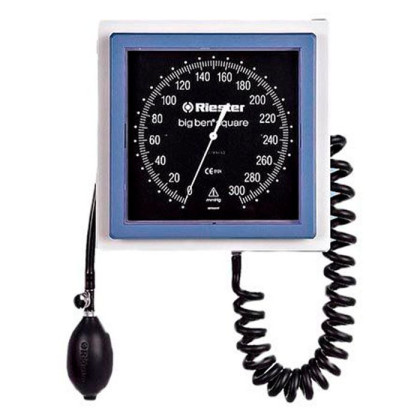 Фото товара Механический тонометр Big Ben настенный, манжета увеличенная на липучке, Riester (квадратный)
