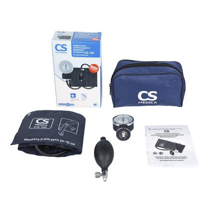 Фото товара Механический тонометр CS Меdica CS-106 (с фонендоскопом)