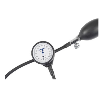 Механический тонометр Exacta, лакированный металлический корпус, манжета крючковая, Riester Фото товара Механический тонометр Exacta, лакированный металлический корпус, манжета крючковая, Riester