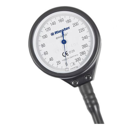 Механический тонометр Exacta, манометр, лакированный металлический корпус, без манжеты, Riester Фото товара Механический тонометр Exacta, манометр, лакированный металлический корпус, без манжеты, Riester