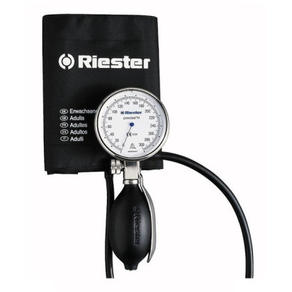 Фото товара Механический тонометр Precisa N (детская манжета на липучке, алюминий, 64 мм диаметр) Riester