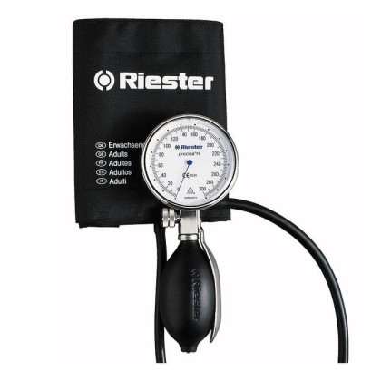 Механический тонометр Precisa N, манжета стандартная на липучке, пластик/металл, 63 мм, двойной, Riester Фото товара Механический тонометр Precisa N, манжета стандартная на липучке, пластик/металл, 63 мм, двойной, Riester